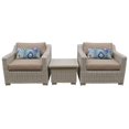 thumbnail image 1 of Coast 3 Piece Outdoor Wicker Patio Furniture Set in Wheat, 1 of 2