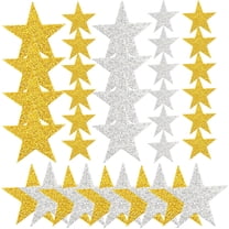 WRITWAA 180-Piece Assorted Color Glitter Star Stickers, Sparkling Decorative Star Decals for Crafts, Office, and Projects