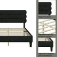 thumbnail image 4 of Miniyam Queen Size Bed Frame with Headboard, No Box Spring, Dark Gray, 4 of 7