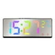 thumbnail image 2 of Reloj de pared digital con pantalla de temperatura y humedad | Reloj silencioso con pantalla a color y alimentación por USB/pilas para salón y dormitorio | Decoración moderna para el hogar, 2 of 8