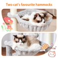 thumbnail image 4 of Rascador Cat Tree Heybly HCT006SW Tower Condo, gris, 4 of 9