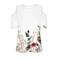 thumbnail image 5 of ChaoHeng Blouses for Women Plus Size Summer T-Shirt Dresses for Women Women's Fashionable Solid Color T-shirt Short Sleeved Shirt Round Neck Casual top, 5 of 5