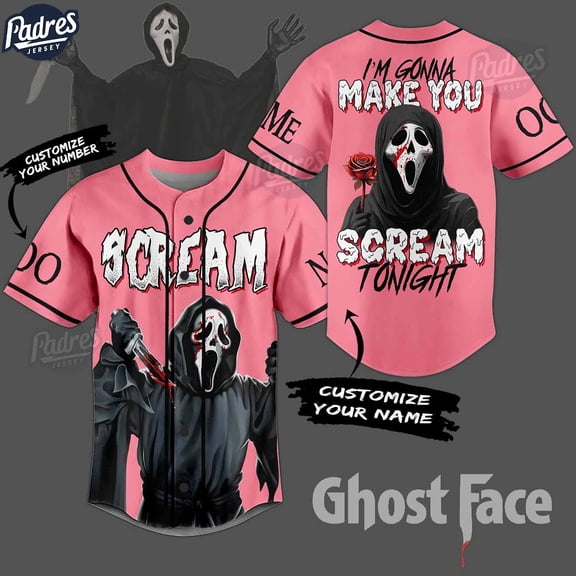 Custom Happy Valentine Scream Baseball Jersey