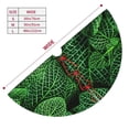 thumbnail image 3 of Lsque Natural Green Leaves Print Christmas Tree Skirt, Tree Skirt with Ties or Velcro, Perfect for Holiday Decorations, Halloween, and New Year-36", 3 of 7