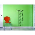 thumbnail image 1 of Custom Decals Helicopter Grow Chart Wall Art Size: 14 X 28 Inches Color: Black, 1 of 1
