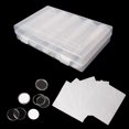 thumbnail image 3 of Caja de almacenamiento de cápsula de 30mm con dos anillos de almohadilla blanca para 25mm 27mm,11 Feliz Sencillez, 3 of 5