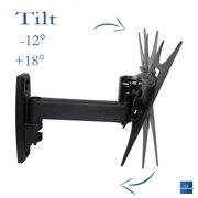 TV Wall Mount for TVs up to 50 - Continu.us CTM-1200 Low Profile Television Extends, Tilts + Swivels. Wall Bracket for Small TVs | Sits Flush to The Wall: Max Load 55lbs.