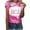Pink A, variant on Fayshow0 Breast Cancer Awareness Accessories T Shirts Save Up under 50% Women's Casual Letter Print Pullover Short Sleeve T-Shirt Tops Shirt,Pink XXL