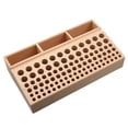 thumbnail image 1 of Leather Tools 98-Hole Slotted Beech Tool Rack Leather Leather Carving Punch Diamond Cut Storage Tools DIY Tools, 1 of 6