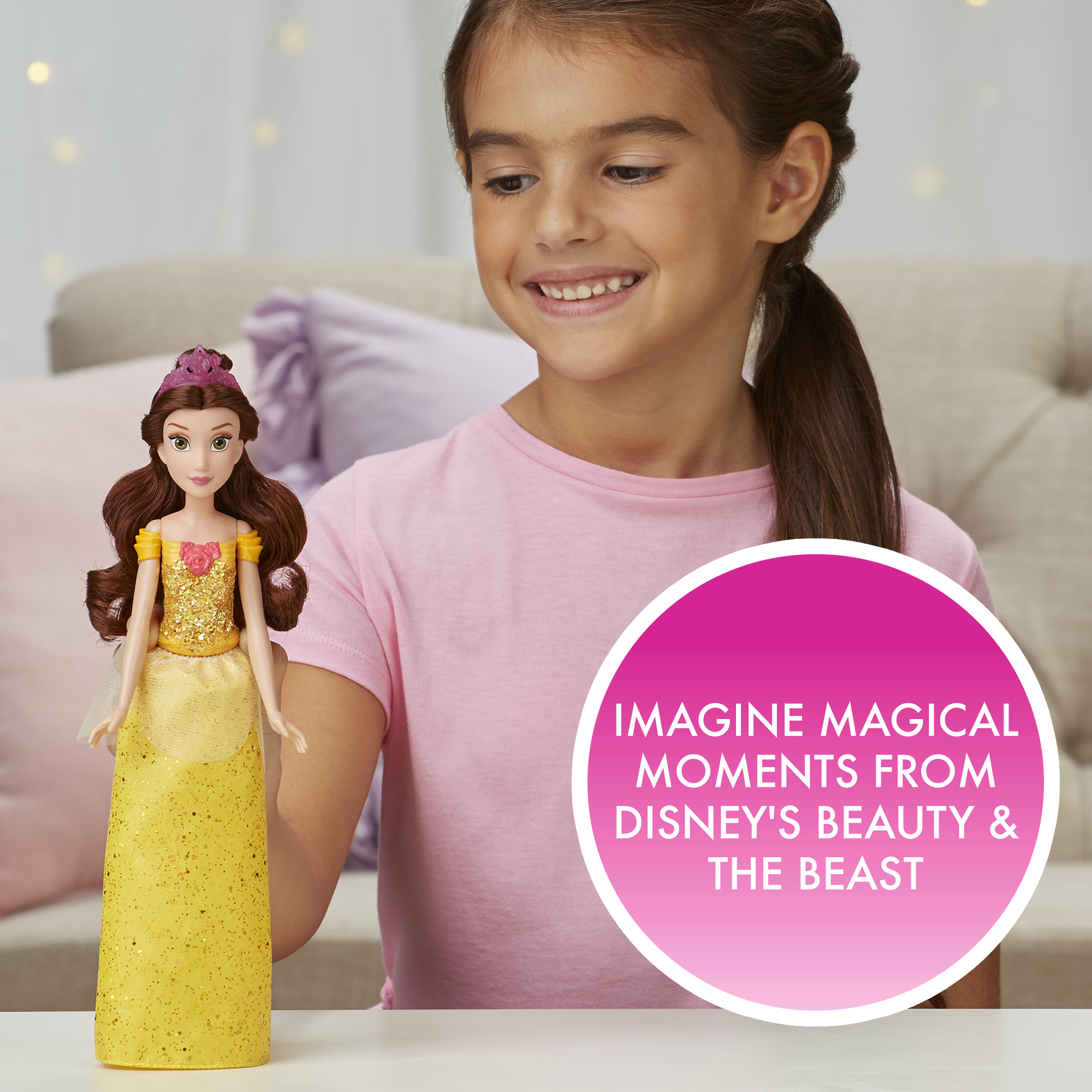 Disney Princess Royal Shimmer Belle with Sparkly Skirt, Includes Tiara and Shoes - image 9 of 16