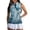 Blue Marble Pattern, variant on Yellow Lemon Womens Golf Shirt Soft Polyester Spandex Fabric Womens Golf Shirt Sleeveless Zip Up Shirts Quick Dry Outing Wear Size XS