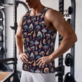 thumbnail image 6 of Haiem Mushroom Doodle Men Workout Tank Top Gym Bodybuilding Sleeveless Muscle T Shirts Athletic Tank Breathable Workout Shirt-4X-Large, 6 of 8