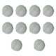 thumbnail image 1 of 10 piezas de micrófono de solapa con reducción de ruido y parabrisas peludo Blanco, 1 of 9