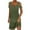 Army Green, variant on Admvng Dresses for Women 2025 Elegant Classy V-Neck Loose Solid Short Sleeve Strapless Mini Dress S-2XL