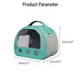 thumbnail image 1 of Portable Hamster Carrier Bag Breathable Guinea Pig Outdoors with Transparent Window Handbag Rabbits Small Animal Travel Bag with Shoulder Strap, 1 of 4