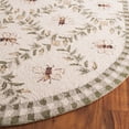 thumbnail image 4 of Safavieh Chelsea Lara Bordered Wool Area Rug, Ivory/Green, 3' x 5' Oval, 4 of 12