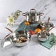 thumbnail image 4 of Batería de Cocina Gibson Home 8 Piezas Plateada, 4 of 4