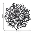 thumbnail image 2 of BalsaCircle 6 Black Round 15" Dahlia Floral Vinyl PLacemats Wedding Party Decor, 2 of 8