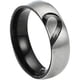 thumbnail image 1 of Anillos para mujer, regalos para mujer, moda, medio melocotón, forma de corazón, pareja, moda, regalo de San Valentín, anillos de joyería de acero inoxidable, talla 5-13, el anillo, 1 of 3