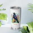 thumbnail image 6 of Personalized Crow Bird Tumbler 20oz with Straw and Handle - Double Wall Stainless Steel Coffee Cup - Gift for Birdwatchers, Women - Add Custom Name 2ucNDm, 6 of 6