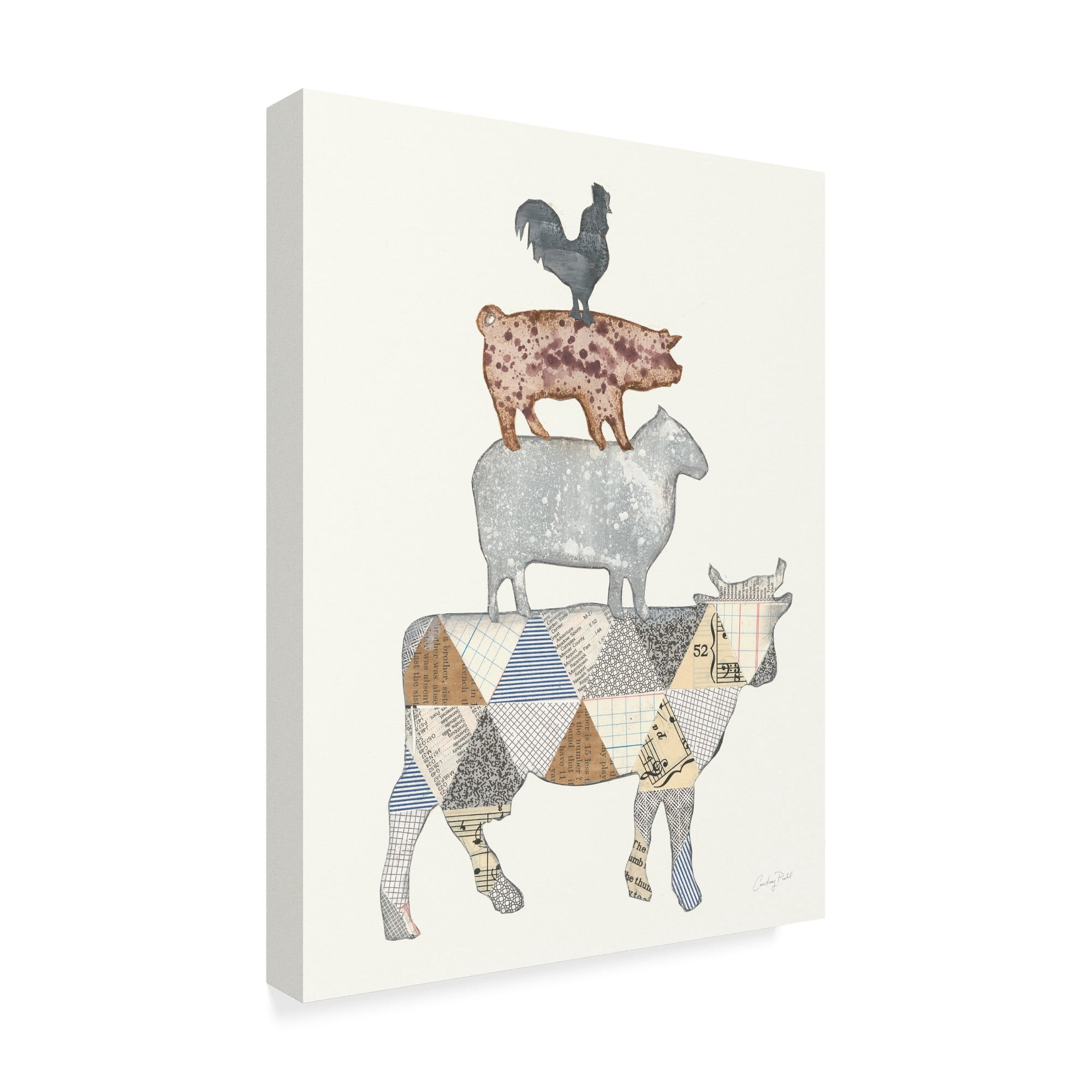 Trademark Fine Art 'Farm Sweet Farm Element V' Canvas Art by Courtney Prahl
