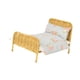 thumbnail image 4 of Modelo de cama doble europea a escala 1:12, accesorios para escenas de bricolaje, mini cama de ratán en miniatura. C, 4 of 9