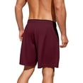 thumbnail image 4 of Pinspark Men's Athletic Running Shorts 7" Mesh Quick Dry Workout Shorts with Zipper Pockets Lightweight Gym Shorts, 4 of 8