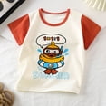 thumbnail image 2 of KPOPLK Cotton Baby Boys T-Shirts Short Sleeve Shirt for 6 9 12 Months 2t 3t 4t Summer Crew Neck Graphic Print Tops for Boy Toddlers(3-4 Years,Purple), 2 of 5