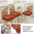 thumbnail image 5 of Fall Chair Covers Set of 6,Autumn Pumpkin Dining Slipcovers,Thanksgiving Parsons Chair slipcover Elastic Removable Washable Fall Decor for Home Orange, 5 of 7