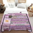 thumbnail image 4 of LHSHID Personlized Granddaughter Blanket from Grandma Grandpa Custom Girl Name Super Soft Flannel Throws Blankets Birthday Gift Elephant Decor for Sofa Bed, 4 of 9