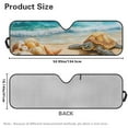 thumbnail image 6 of Uorisanigo Windshield Sun Shade for 2007-2023 Wrangler Rubicon Sahara TJ JK JKU 2 & 4 Door Beach Starfish Sea Turtle Windshield Sunshade Shade Heat Shield Sun Visor Cover Block UV Rays ,1Pc, 6 of 7