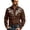 L376-Brown, variant on xfsWaSs Men's Western Cowboy Shirt Vintage Print Long Sleeve Shirts Slim Fit Casual Button Down Shirts Oktoberfest Festival Outfit Fashion Party Tops