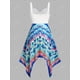 thumbnail image 2 of Vestido de pañuelo de tinte tinte tinte tinte Rosegal Vestidos Estampados Tallas Grandes, 2 of 5