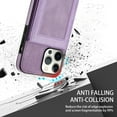 thumbnail image 6 of Dteck Leather Wallet Case for iPhone 13 Pro with RFID Blocking Card Slots Magnetic Button Kickstand Function Business Style Men Women Case For iPhone 13 Pro,Purple, 6 of 7