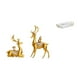 thumbnail image 1 of Figura de escritorio,Estatuas de ciervos Feng Shui para decoración de oficina y sala de estar,Figuras decorativas modernas para dormitorio,estante y escritorio.,Bandeja de, 1 of 8