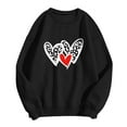thumbnail image 4 of Wovix Women Crewneck Valentine Sweatshirt Love Heart Graphic Elbow Patch Shirts Gift for Her Long Sleeve Pullover Basic Festival 2025 Casual Tops, 4 of 4
