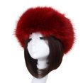 thumbnail image 1 of Women Hat Solid Color Faux Fur Headwear Brimless Empty Top Hat for Skiing, 1 of 10