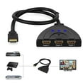 thumbnail image 4 of 3 Port HDMI Switcher Splitter 3D 1080P Full HD 3 Input 1 Output Auto High Speed HDMI Switch Switcher Splitter Cable Hub Box Adapter for HDTV DVD Xbox 360 With 24K Gold Plated Connector, 4 of 9