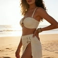 thumbnail image 6 of Yuanlook Women Bikini Set 2 Piece Slimming Swimsuit Adjustable Straps Bathing Suit Tummy Control Swimwear for Summer Beach Holiday - Beige - L, 6 of 6