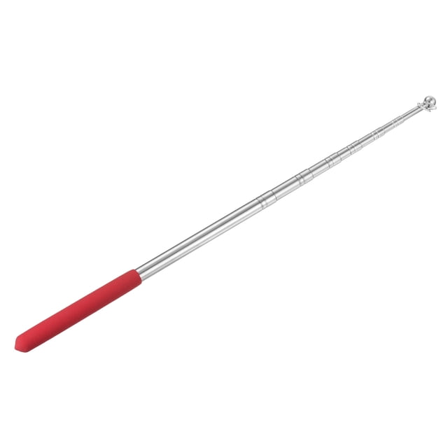 Unique Bargains Mât de Drapeau Télescopique Portable Extensible de 5 Pieds, Rouge