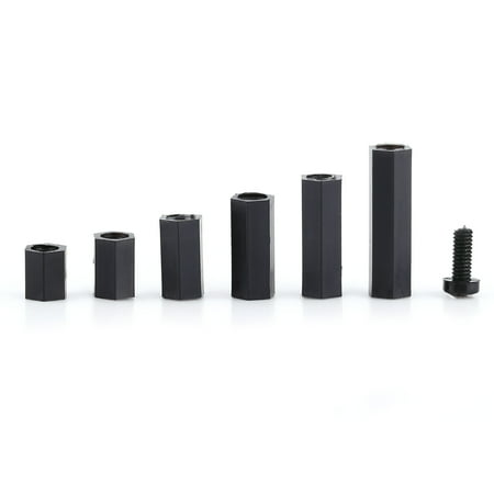 

250PCS Nylon M2 Hex Female Standoff Column Spacer Screw Assortment Kit (M2 female standoff D)