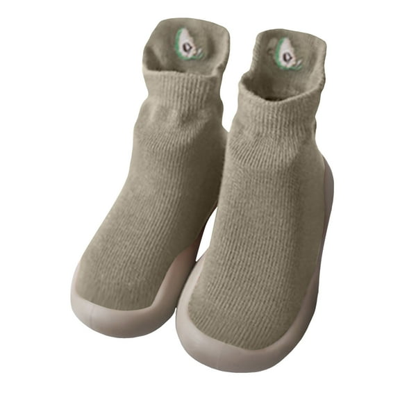 Mepaouo Toddler Sock Shoes Baby Non Slip Walking Sneakers Infant Boys Girls Indoor Slippers Green