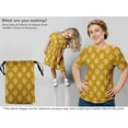 thumbnail image 6 of oneOone Georgette Viscose Yellow Fabric Block Sewing Material Print Fabric By The Yard 42 Inch Wide-CT, 6 of 6