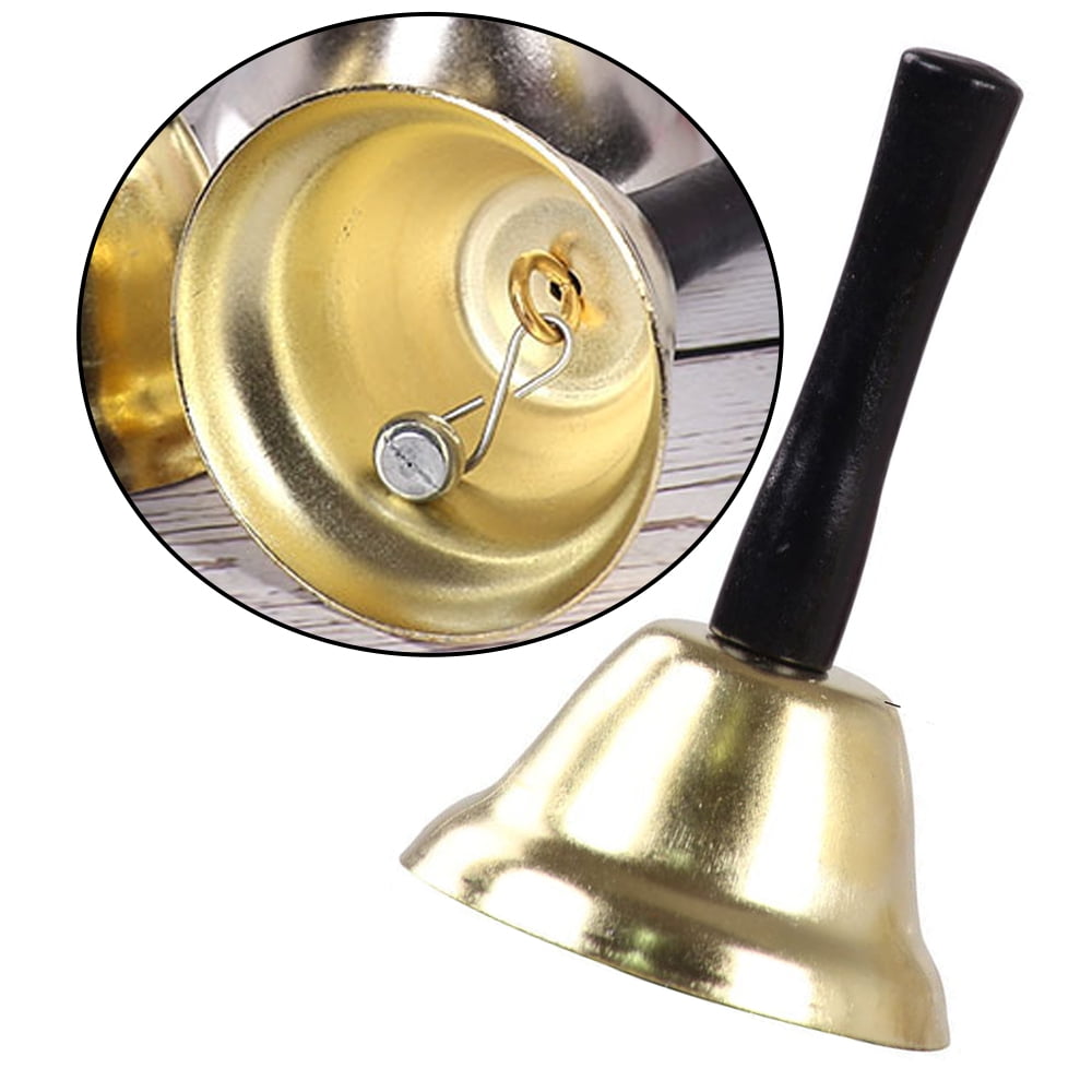 Ringing Hand Bell Loud Metal Handheld Ring For Calling Attention And