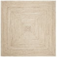 thumbnail image 1 of Safavieh Cape Cod Collection CAP252A Tapis de Jute Flatweave Fait à la Main, 6' x 6' Carré, Naturel, 1 of 4
