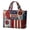 A, variant on American 250th Anniversary Quilted Tote Bag, Patriotic Canvas Shoulder Bag for Casual Use