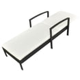 thumbnail image 4 of Sun Lounger with Cushion Poly Rattan Black, 4 of 6