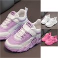 thumbnail image 2 of VOUZZA Girls Fashion Sneakers All Season Kids Athletic Shoes Flat Platform Non- Lightweight Mesh Breathable Lace-Up Hook and Loop Casual, 2 of 9