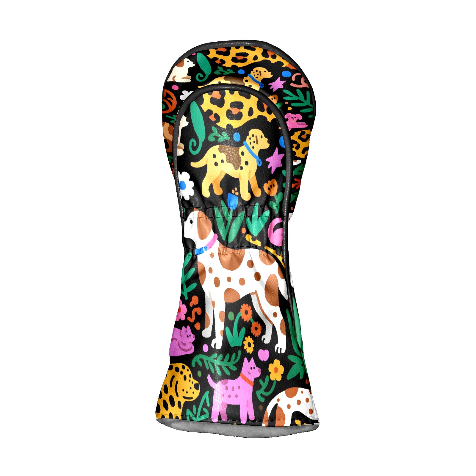 Golf Club Head Covers - Green Butterfly Design, Waterproof, Velvet Lining, Fits Driver/Hybrid/Putter, Gift for Men & Women