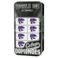 thumbnail image 2 of MasterPieces Officially Licensed NCAA Kansas State Wildcats 28 Piece Dominoes Game for Adults, 2 of 3